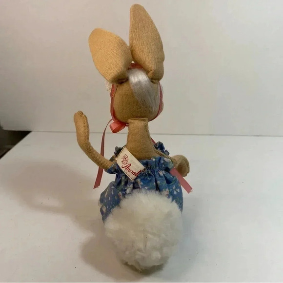 Annalee 1988 Girl Mobilitee Bunny Poseable Happy Easter Parade 7” Rabbit - Picture 5 of 13